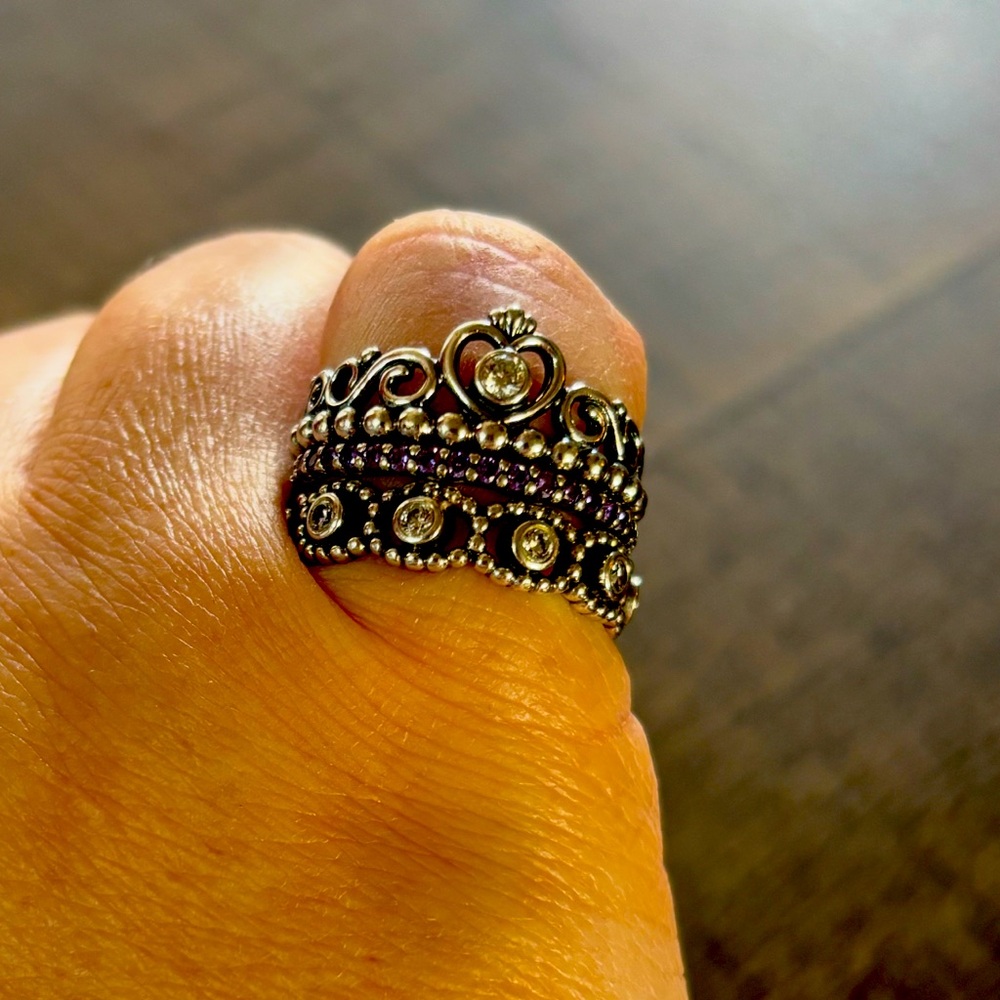 Pandora Ring Stack - A Royal Trio